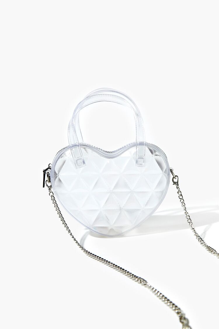 Transparent Heart Mini Crossbody Bag