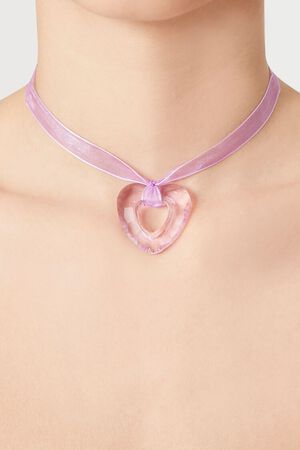 Sequin Ribbon Choker Necklace