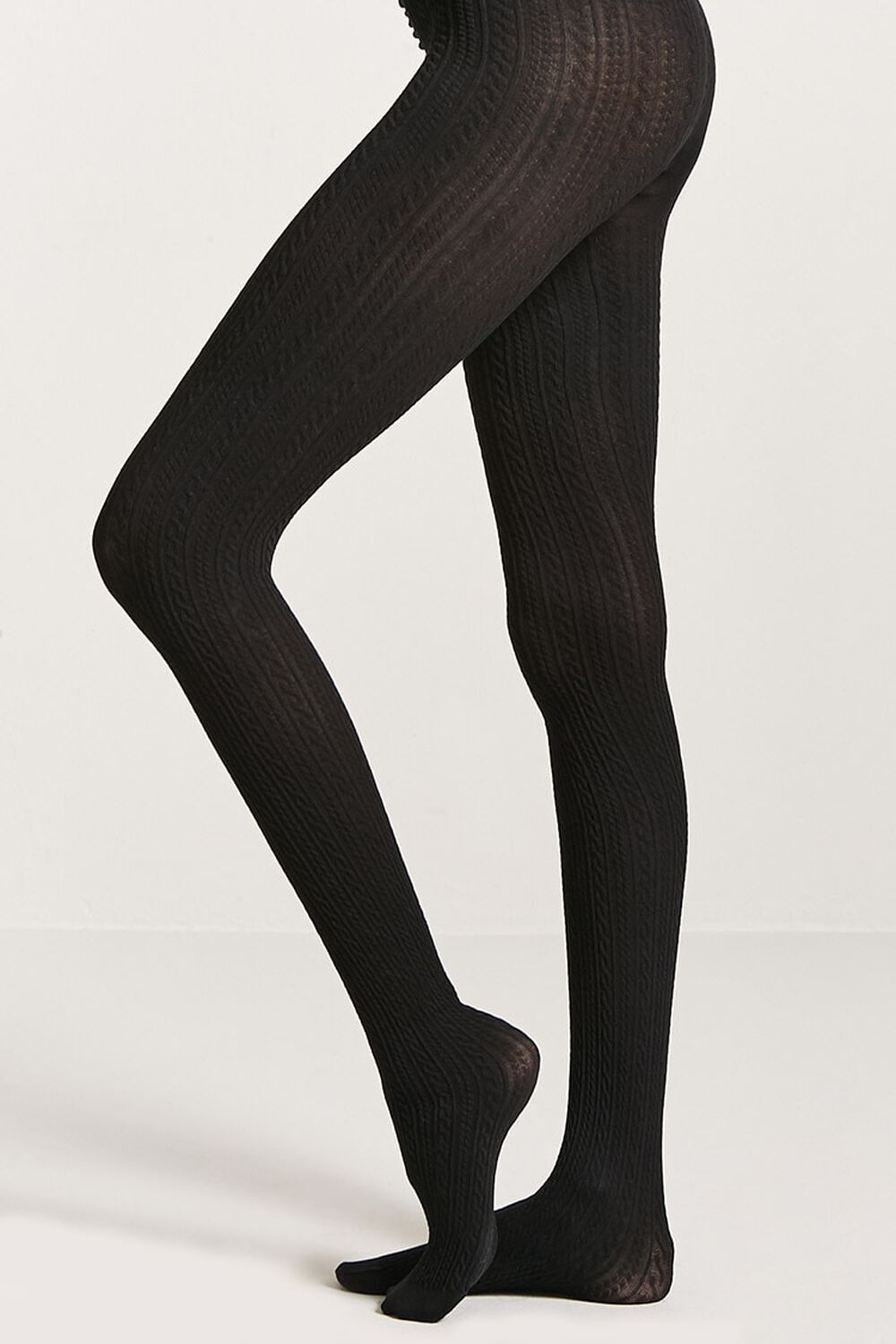 Buy Black Cable Knit Tights - XL, Tights