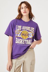 PURPLE/MULTI Los Angeles Lakers Graphic Tee, image 1