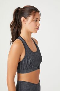 Forever 21 Women's Seamless Racerback Sports Bra in Light Blue