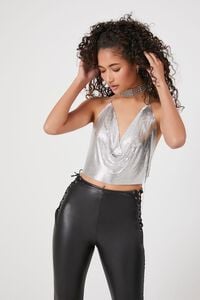 Chainmail Cowl Halter Top, image 2