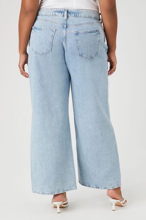 Plus Size Stretch Denim Flare Jeans