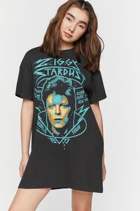 BLACK/MULTI Ziggy Stardust Graphic T-Shirt Dress, image 1