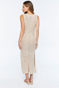 SAND Sleeveless Open-Knit Midi Dress, image 3