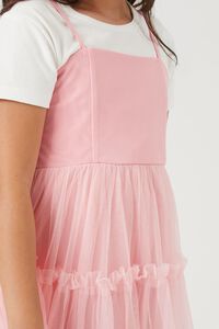 ROSEWATER Girls Tiered Mesh Cami Dress (Kids), image 6