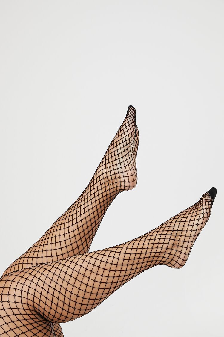 Glitter Fishnet Over-Knee Effect Tights - Calzedonia