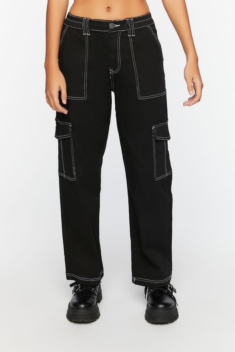 ONLY ONLBETSY ALVA PANT - Cargo trousers - black - Zalando.de