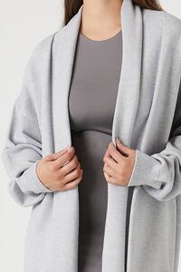 Leith Womens Cotton Textured Ribbed Open Front Duster Cardigan Gray Si -  Shop Linda's Stuff