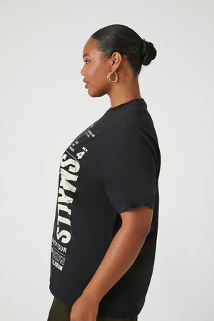 Plus Size Def Leppard Oversized Graphic Tee