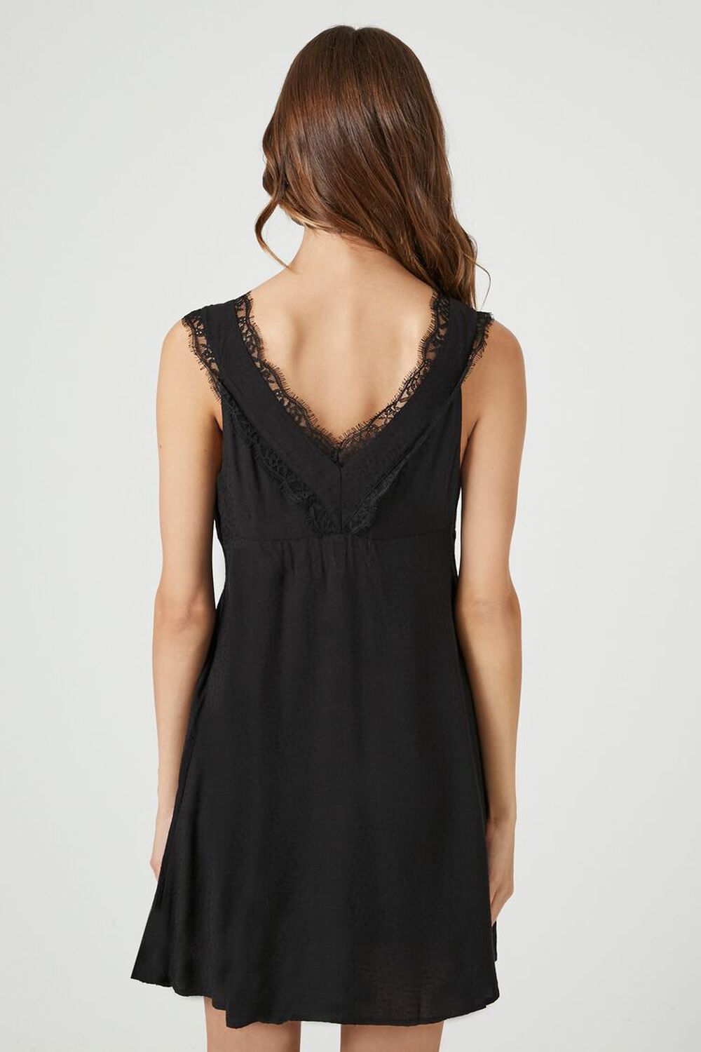 Out From Under Juliette Satin Lace-Trim Mini Dress