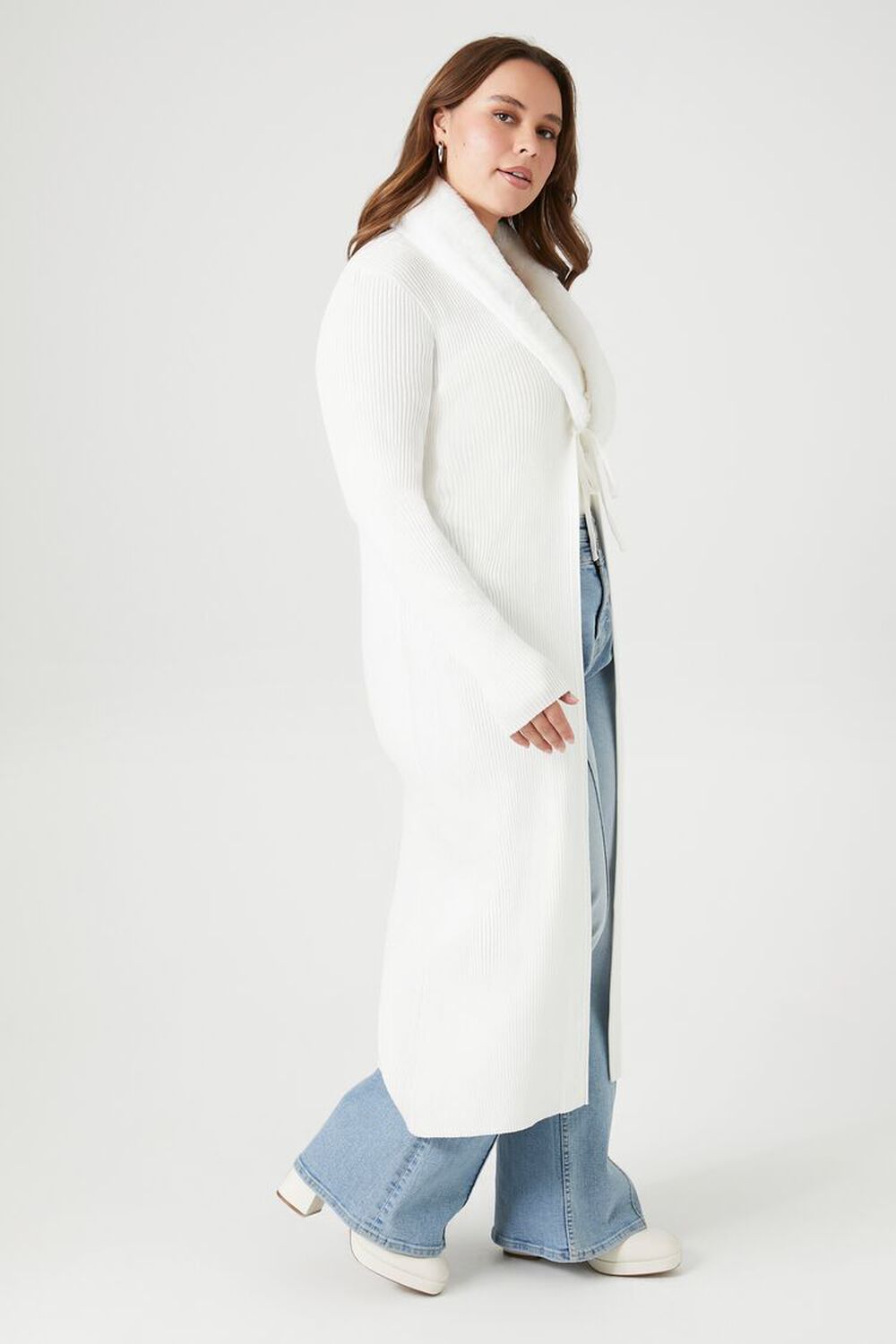 Addition Elle Plus Size Longline Cardigan Sweater Plus Size 1X