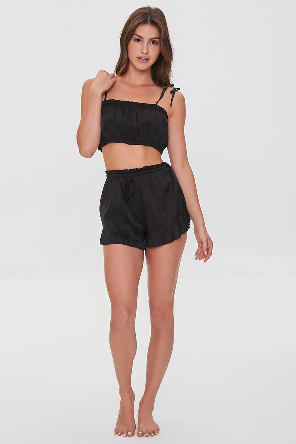 Pajama Set Shorts - Black M