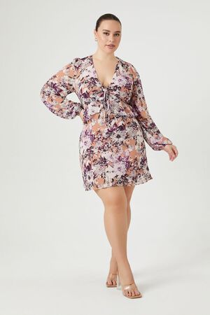  Plus Size Vintage Floral Dresses