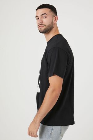 Mens Black And White Tshirt