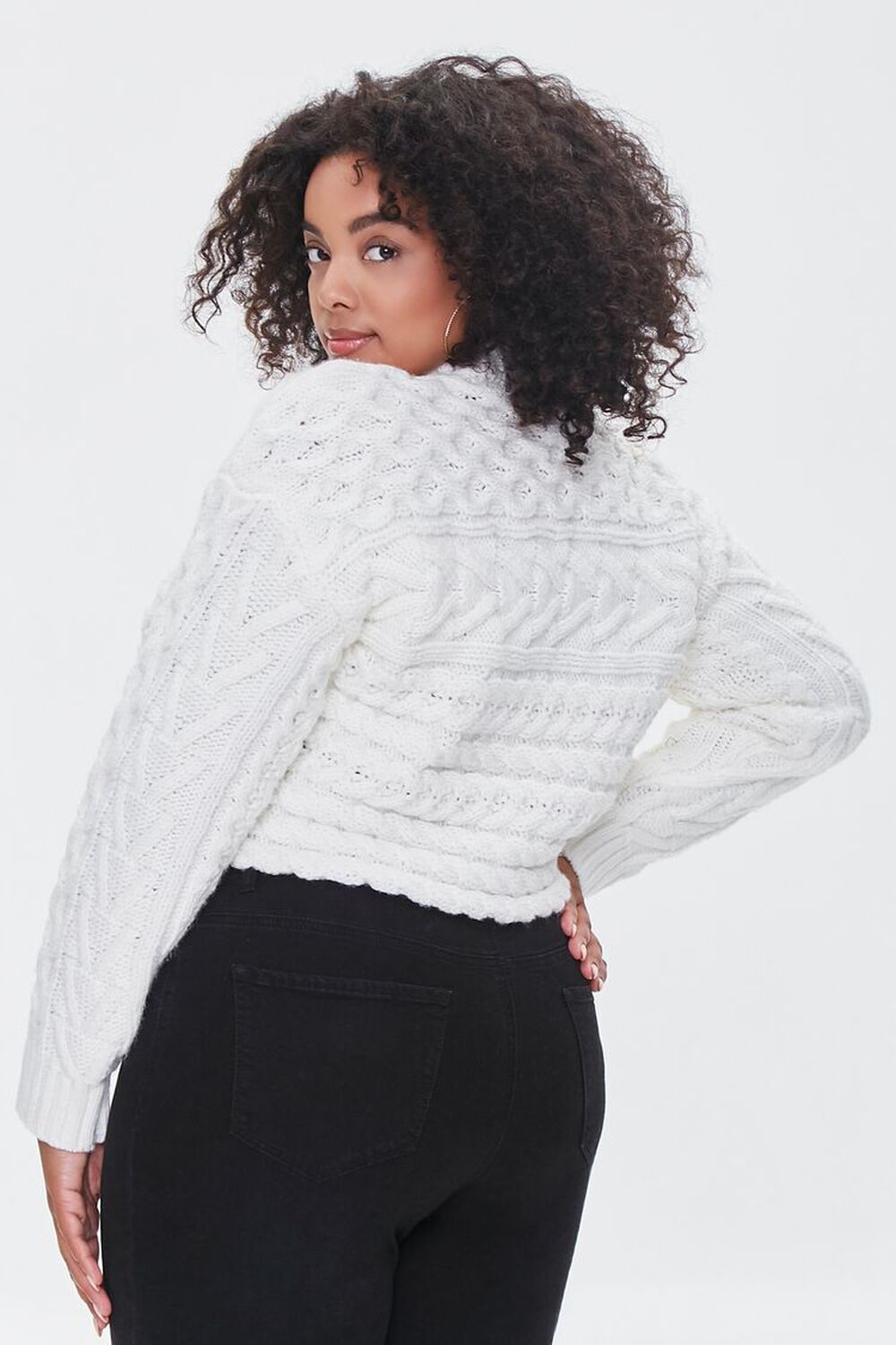 Plus Size Cable Knit Sweater