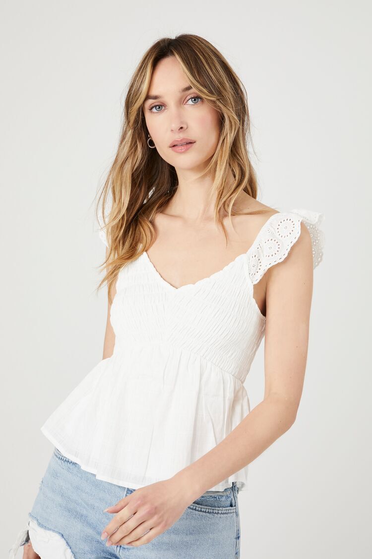 Smocked Flounce Top