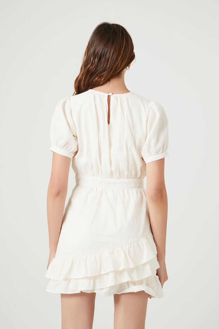 Forever 21 White Ruffle Dress