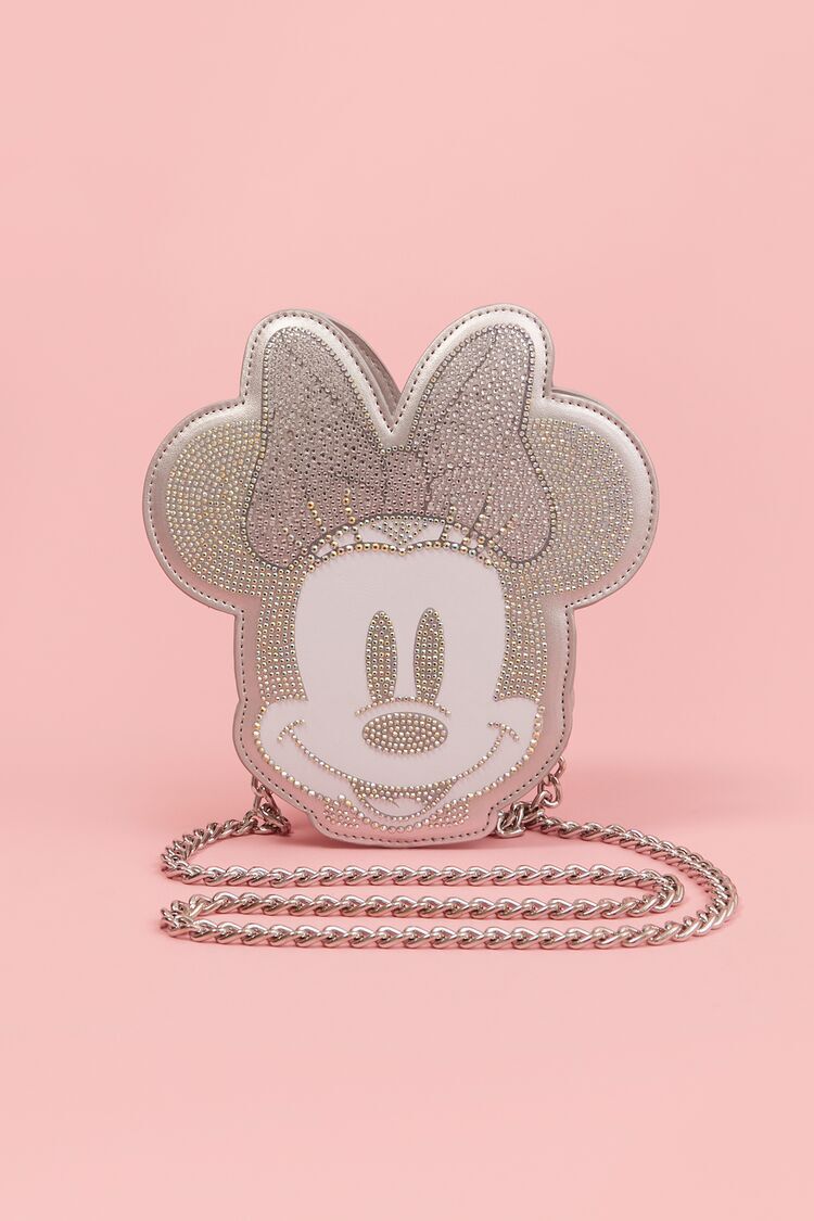 Disney Minnie Mouse Plush Purse Handbag Crossbody Polka Dot Bow Ears | eBay