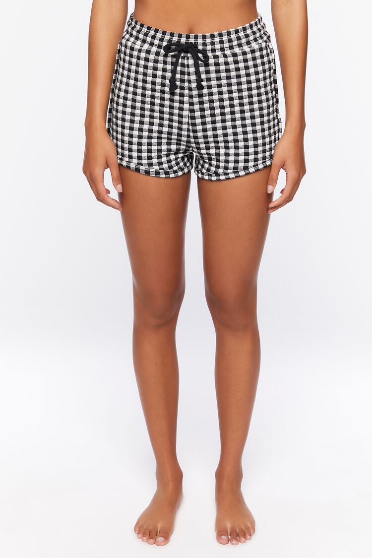 Gingham Crop Top & Shorts Set