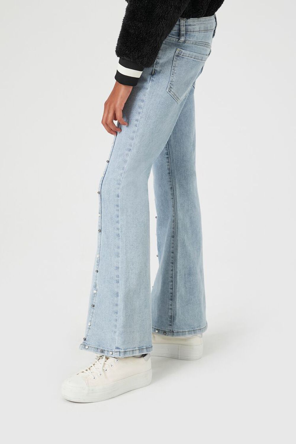 Teen Girls High Rise Wide Leg Flare Jeans