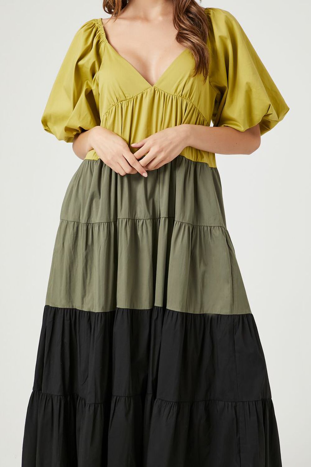 An Affordable Colorblock Tiered Maxi - Style Charade