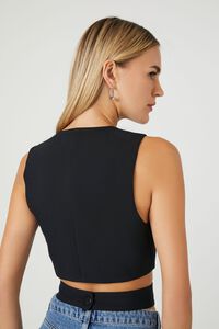 BLACK Crossover Cropped Vest, image 3