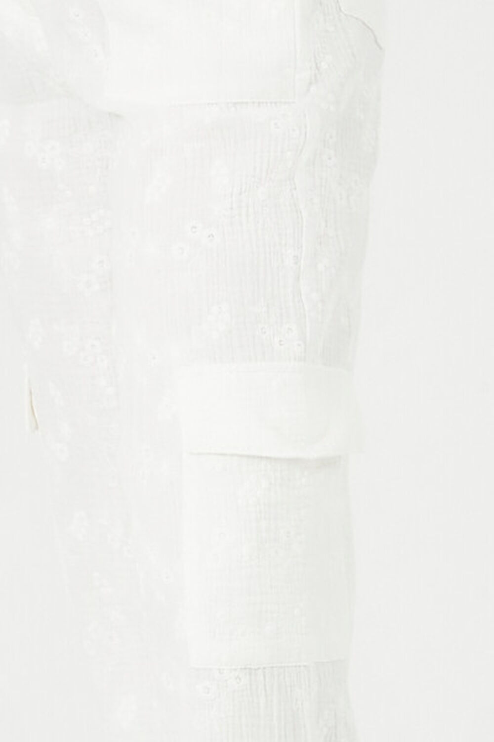 TEXTURED CARGO PANTS - White