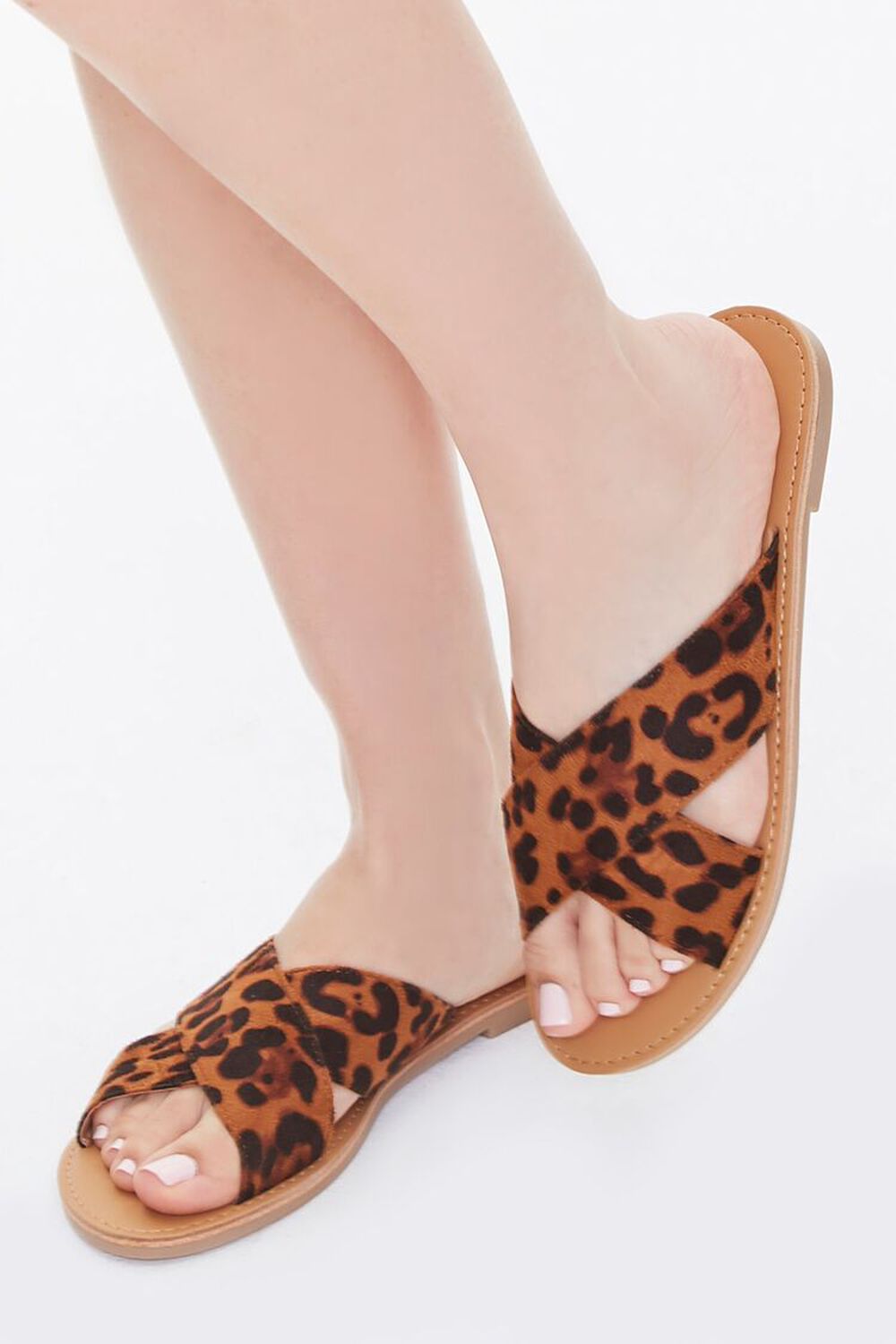 Leopard Crisscross Sandals