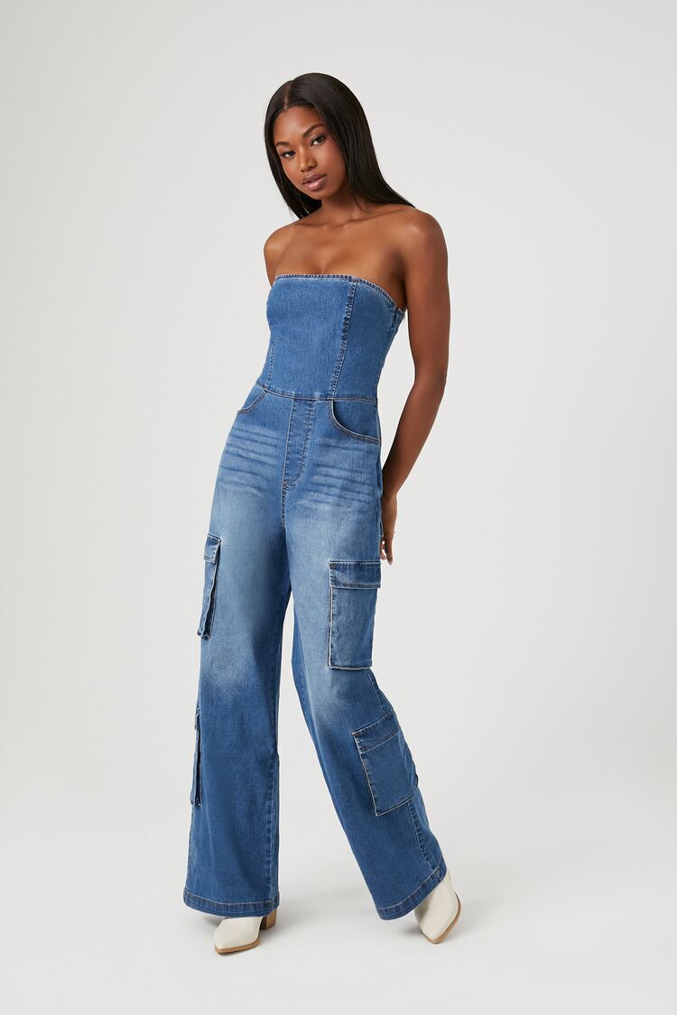Buy EVERBELLE Casual Denim Jumpsuit 6 | Jumpsuits and playsuits | Argos