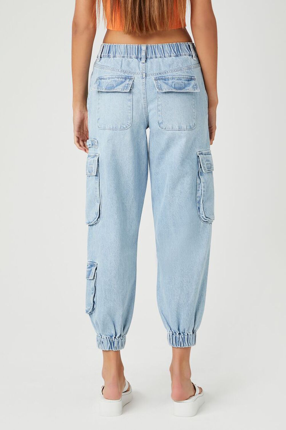 LIGHT DENIM Cargo Denim Joggers, image 3