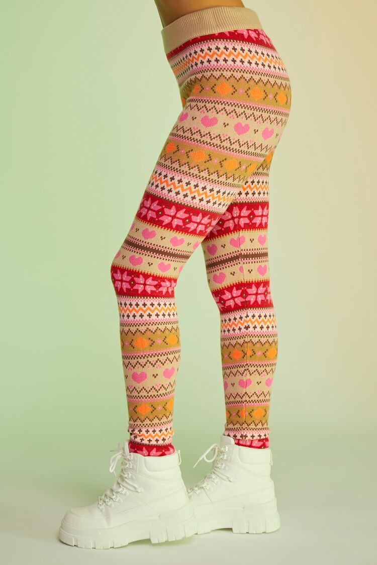 Buy Red Christmas Fair Isle Leggings 18-24 months | Trousers and leggings |  Tu