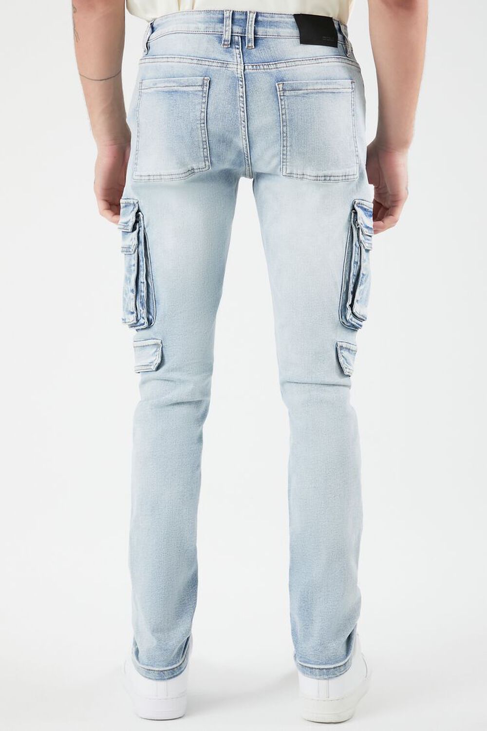 Slim High Cargo Jeans - Light denim blue - Ladies