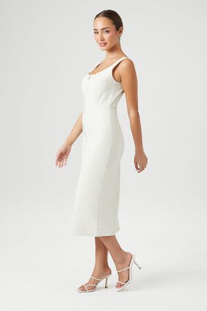 Buy FOREVER 21 Women White Solid Bodycon Slip Dress - Dresses for Women  2363260
