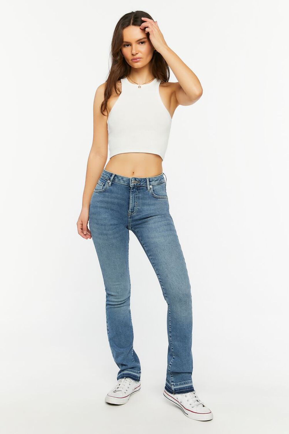 Recycled Cotton High-Rise Bootcut Jeans