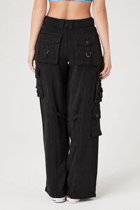 BLACK Wide-Leg Cargo Pants, image 4