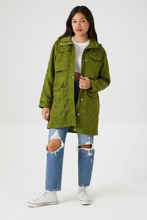 Forever 21, Jackets & Coats, Olive Green Varsity Bomber Jacket