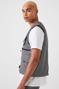 GREY Reflective Utility Cargo Vest, image 2