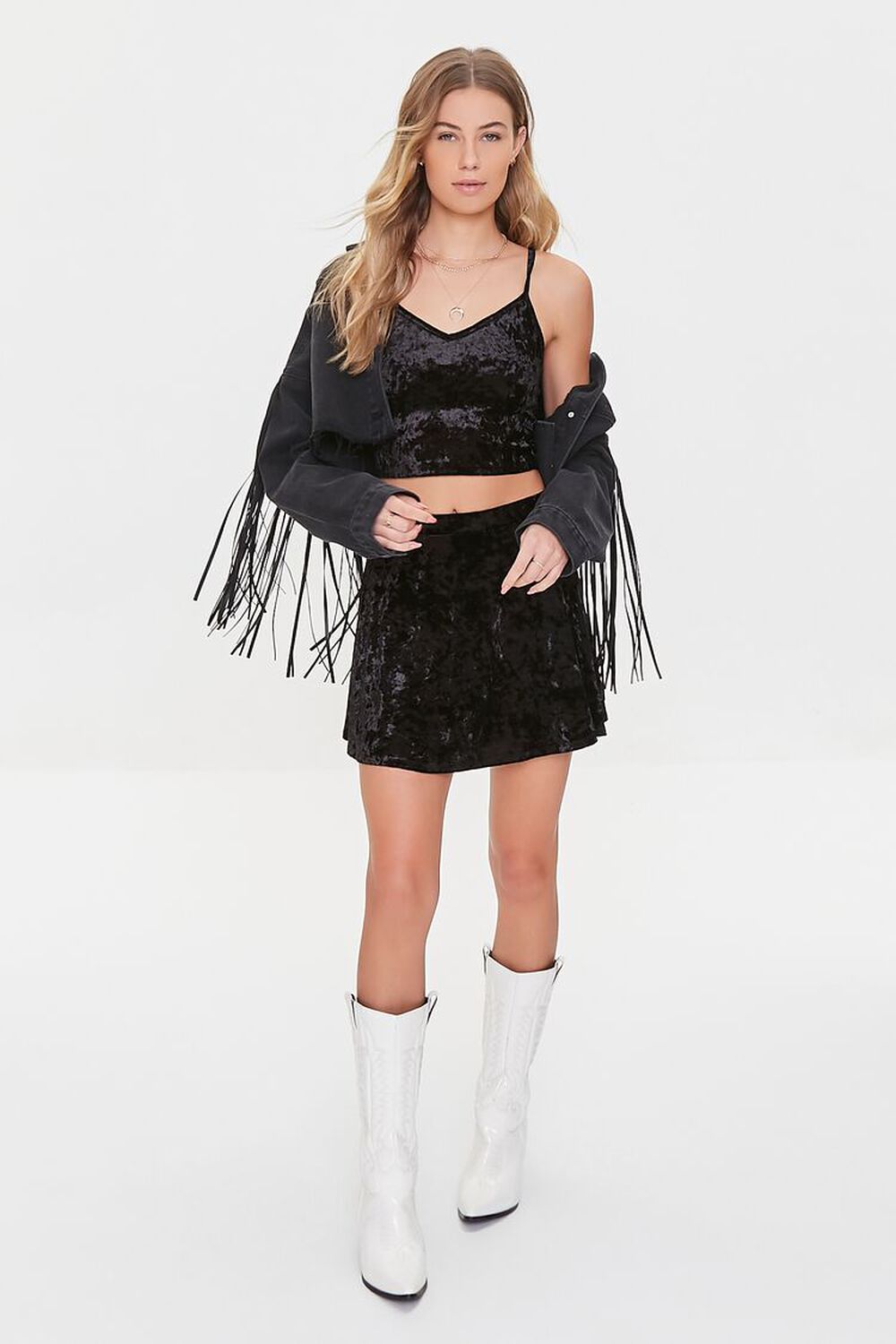 Crushed Velvet Skater Skirt / Topshop / Black / Mini Skirt / Circle Skirt /  Modern Vintage / Uk 10 / EUR 38 
