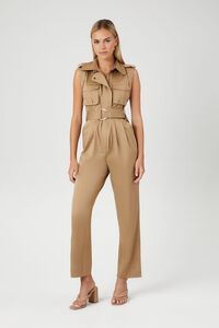 Belted Cargo Jumpsuit, image 4