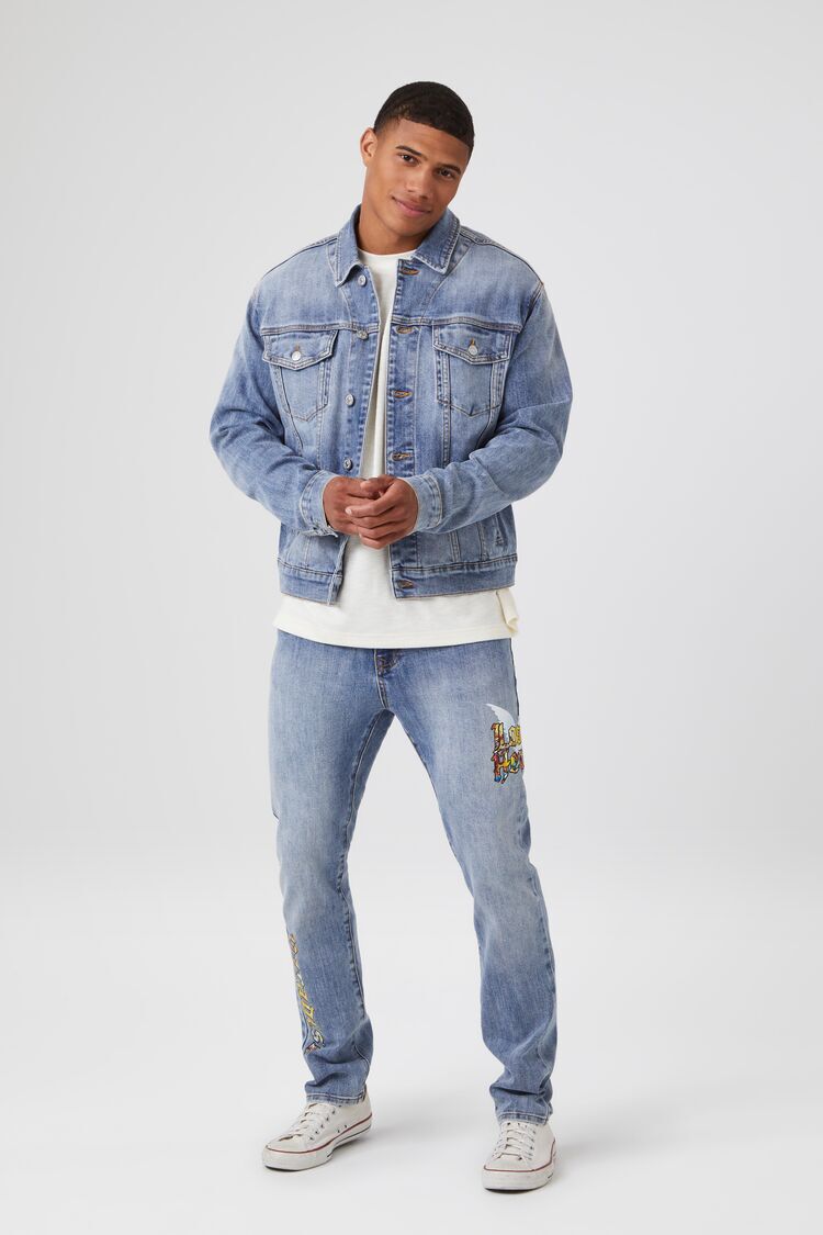 Paradise Patch Denim Trucker Jacket