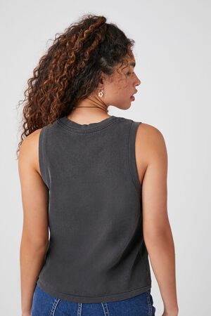 Forever 21 Women's Cotton Crew Tank Top in Black Small