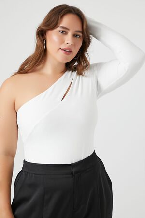Janice Top (plus) - 2x / Off white  Plus size, Plus size women, One  shoulder tops