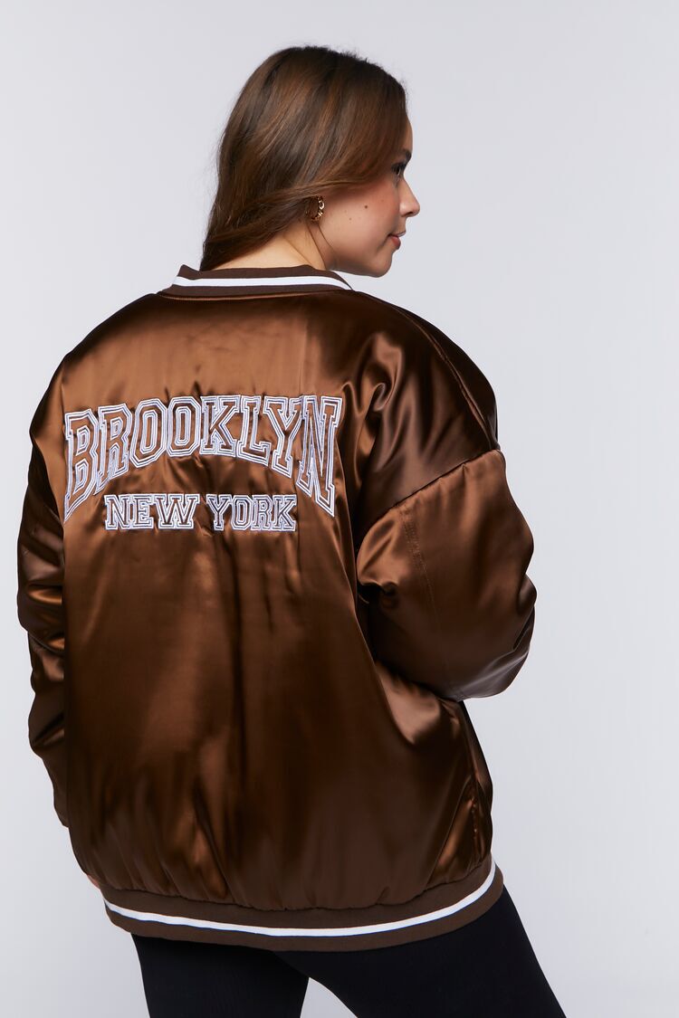 Plus Size Brooklyn New York Bomber Jacket