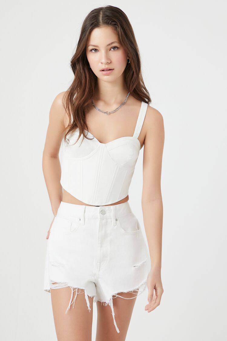 My Favorite White Denim Shorts - Society Boutique