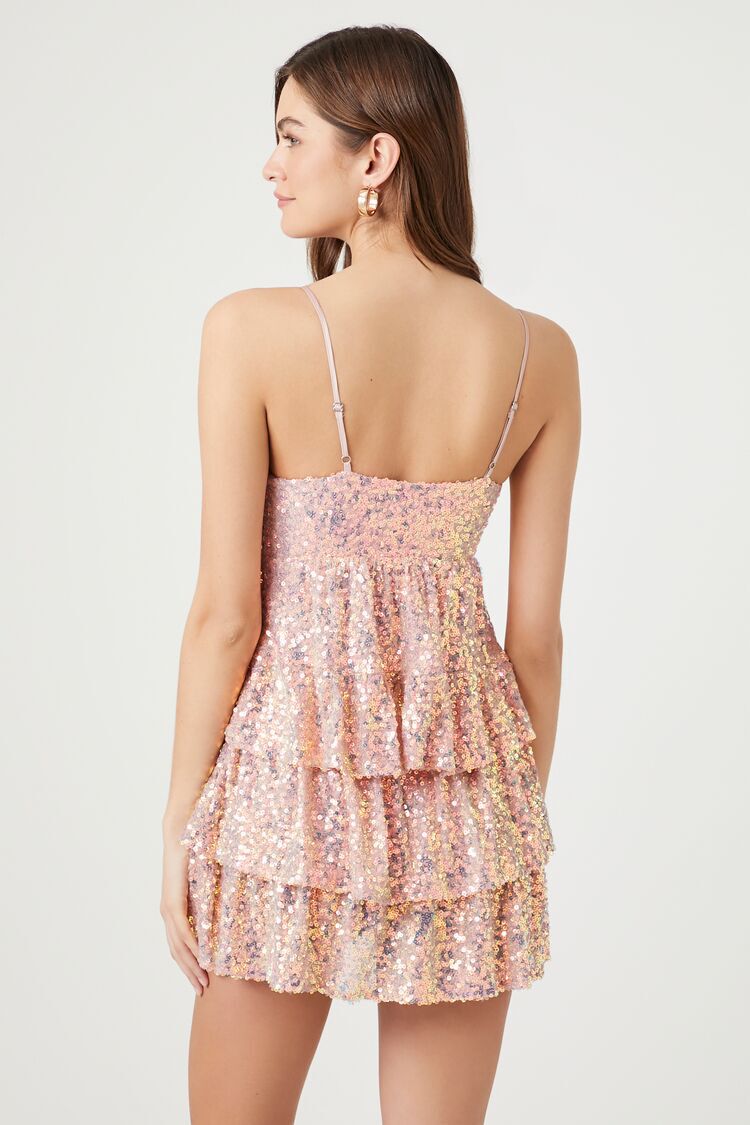 Sequin Babydoll Dress