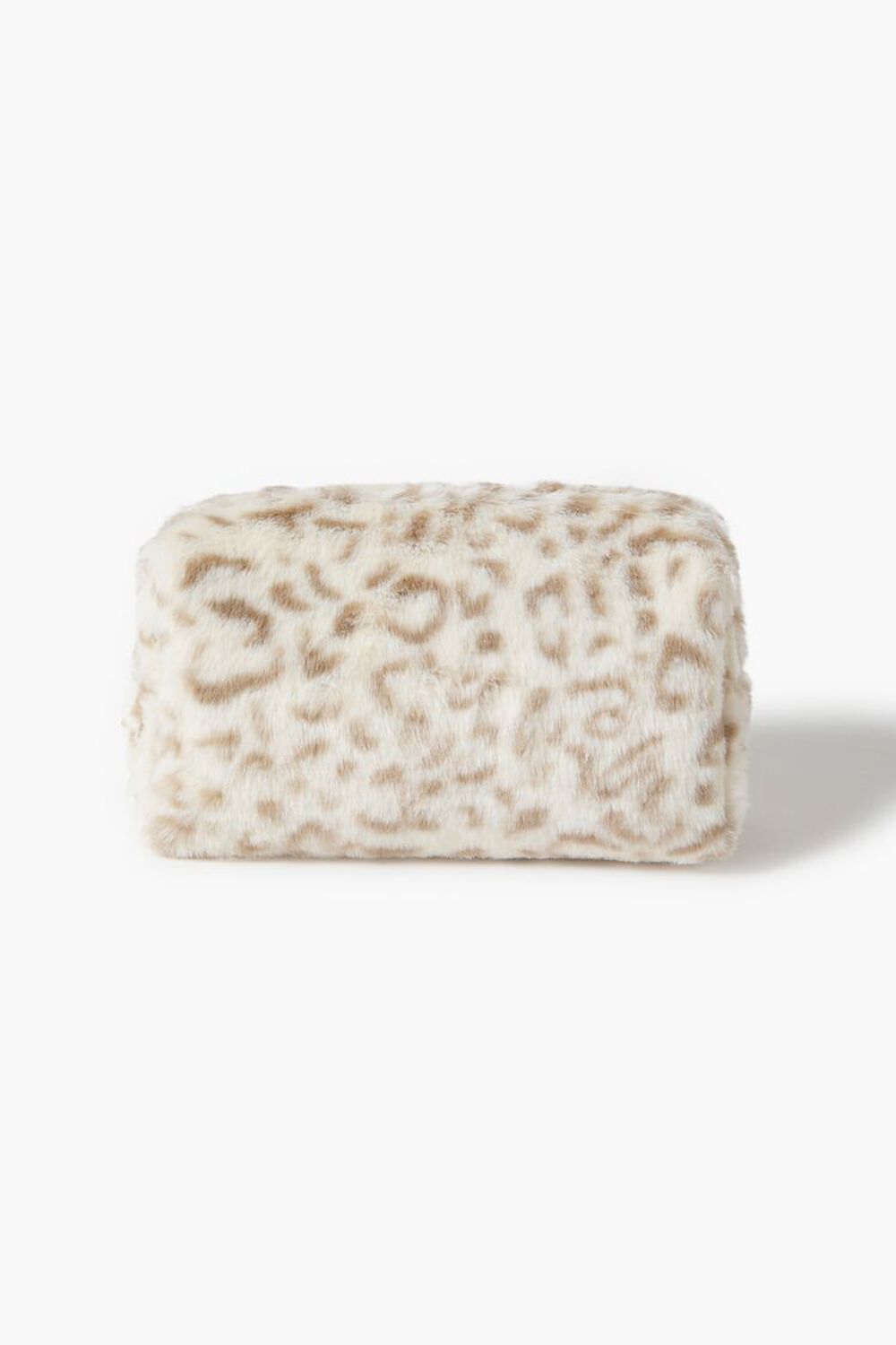 Faux Leopard Fur Makeup Bag