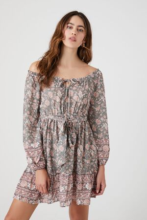 Forever 21 FOREVER 21+ Floral Print Bell-Sleeve Dress  Long sleeve vintage  dresses, Cute dresses, Dainty dress