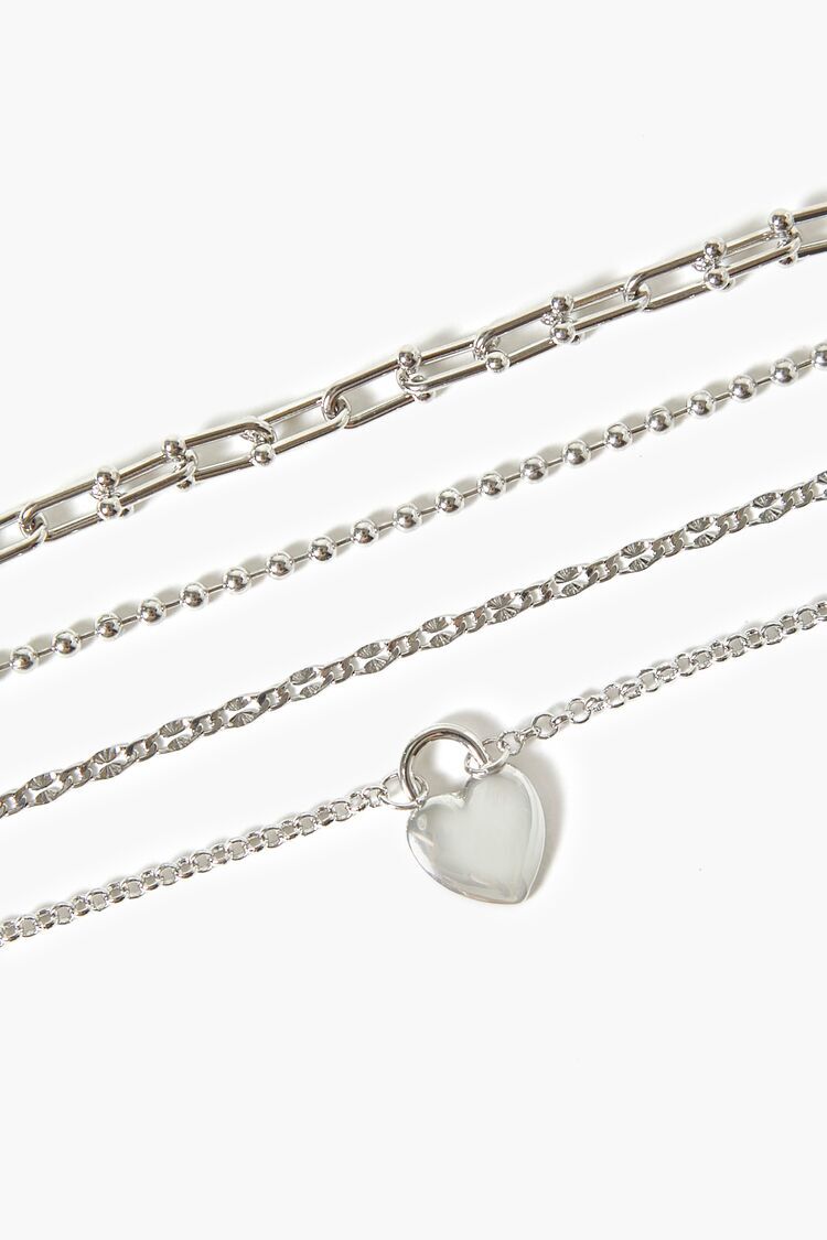 Ecoated Sterling Silver Heart Charm T-bar Rolo Necklace | SEOL + GOLD |  Wolf & Badger