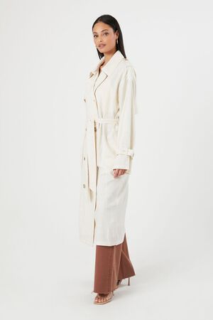 Casaco Trench Coat Forever 21 Liso Bege - Compre Agora